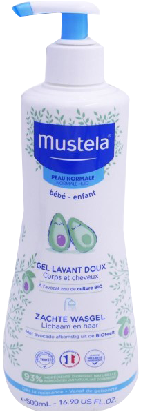 MUSTELA BEBE ENFANT gel lavant doux avocat bio