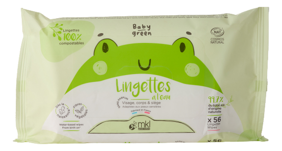 BABY GREEN lingette A l'eau